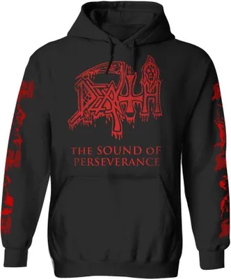 Obrázek produktu pro Death - "The Sound Of Perseverance" mikina s kapucí pro muže/dámy Uni PH371 (L) (Black)