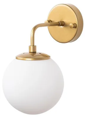 Image de Suspension Luminaire en métal doré et verre - 20 x 15 x 40 cm - 1 x E14 Max 40W - IP20