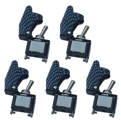 Zdjęcie produktu dla Mintice™ 5 sztuk, przełączniki wajery z włókna węglowego, 12V, 250V DC, SPST