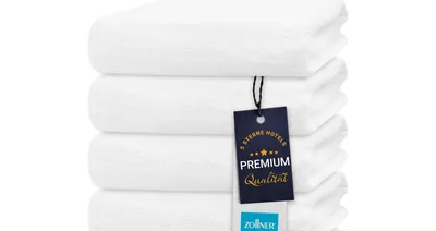 Produktbild von 5er Set Duschtücher 100% Baumwolle, 70x140 cm, Weiß