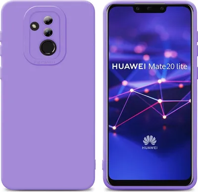 Produktbild von Cadorabo Hülle für Huawei MATE 20 LITE Schutz Hülle in Lila TPU Silikon Etui Case Handyhülle