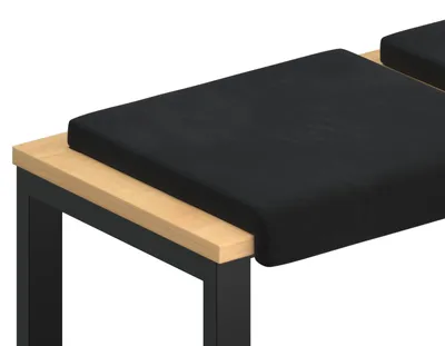 Obrázok produktu pre vidaXL Dekoračné vankúše, 4 kusy, zamat, čierna, hĺbka 35 cm
