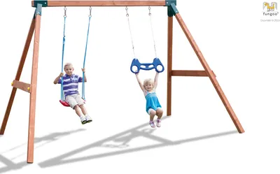 Produktbild von Fungoo Doppelschaukel "Swing Fly 2.0" teak