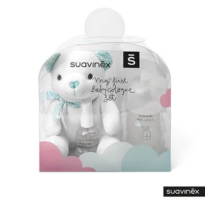 Produktbild von Suavinex | Set Teddybär und Parfüm Baby Köln 100+50 ml