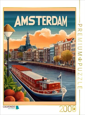 Produktbild von CALVENDO Puzzle Amsterdam | 2000 Teile Lege-Größe 90x67cm Foto-Puzzle für glückliche Stunden