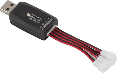Immagine prodotto di CX405 4CH Caricabatterie micro-USB per elicotteri RC 1S 3,7 V Lipo LiHV 3,8 V