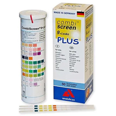 Produktbild von Combiscreen 9+Leuko Plus Teststreifen 50 St