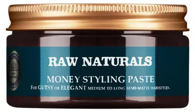 Produktbild von Raw Naturals, Money Styling, parabenfrei, Haarstylingpaste, fester Halt, mittel bis hoch, Haar, 100 ml