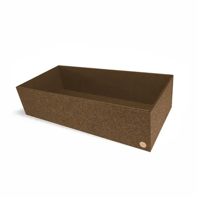 Produktbild von Aufbewahrungsbox CLEAN Filz 33 x 70 x 18 cm ohne Deckel in hellbraun meliert
