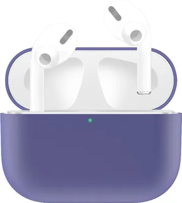 Produktbild von König Design Hülle kompatibel mit Apple AirPods Pro Kunststoff Full Cover Handyhülle - Case Violett