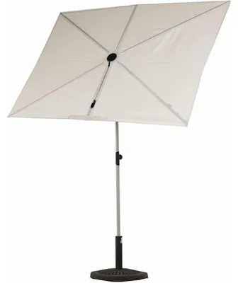 Obrázek produktu pro Slunečník na balkon, obdélníkový, 183x134 cm, béžová barva, s aretační sponou pro nastavení sklonu, ochrana proti UV záření 50+