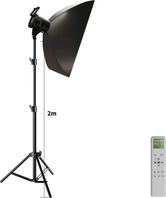 Zdjęcie produktu dla Fotografia COB Wideo Oświetlenie, regulowana jasność, regulowana temperatura barwowa, z softboxem 2
