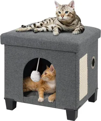 Immagine prodotto di Casetta per gatti - Cassetta per gatti - Cassetta per la lettiera - Casetta per la lettiera - Mobili per la lettiera - Cassetta per gatti