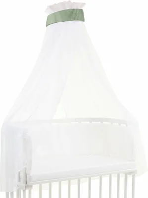 Produktbild von babybay Himmel Waffelpiqué mit Band passend für alle Modelle bis 96 cm Länge, jadegrün