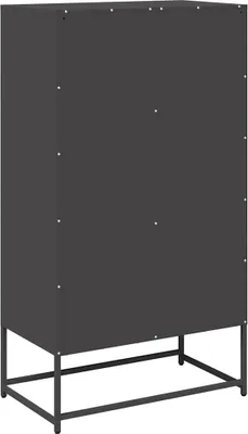 Produktbild von Highboard Schwarz 68x39x123 cm Stahl