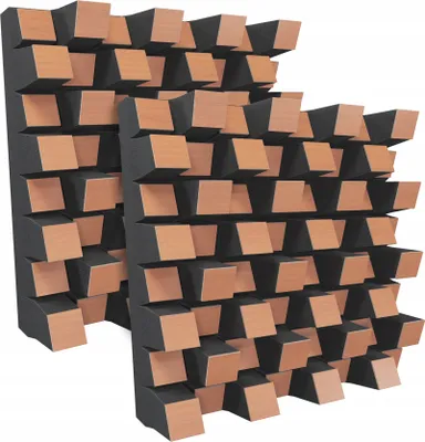 Two acoustic diffusers are shown against a white background.