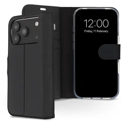 Zdjęcie produktu dla Accezz Wallet Softcase Bookcase dla Apple iPhone 17 Pro - czarny