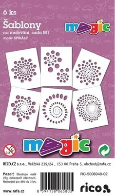 Produktbild von MAGIC Papierschablonen zum Malen von SPIRALS