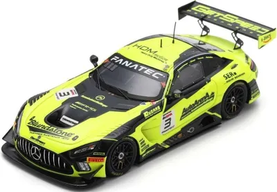 Immagine prodotto di MERCEDES-AMG GT3 #3, GetSpeed, 24 Ore di Spa 2023, piloti: F. Scholze / K. Heyer / P. Assenheimer / A. Peroni. Edizione limitata a 200 esemplari, codice SPASB718, scala 1/43, marca: SPARK