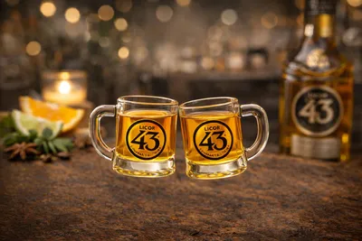 Produktbild von Licor 43 Minibeer Gläser 2er Set – Shotgläser / Pinnchen für 43er Likör