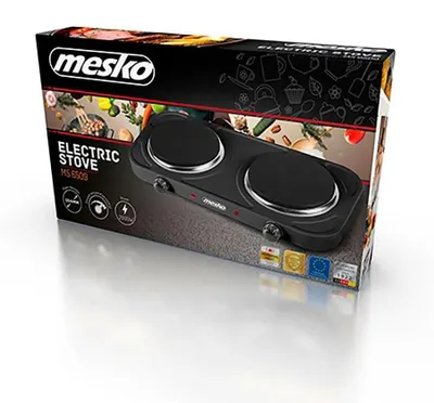 Image de Mesko | Cuisinière électrique | MS 6509 | Nombre de brûleurs/zones de cuisson 2 | Noir | Électrique