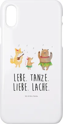 Produktbild von Mr. & Mrs. Panda Iphone 10 Handyhülle Waldtiere Aloha - Weiß - Geschenk, Igel, Cover, Musik, Handy, Wald, Bär, Hase, X, Lustige Sprüche, Hülle