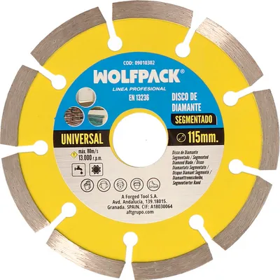 Immagine prodotto di Disco diamantato 115 mm. Lavoro generale segmentato sinterizzato