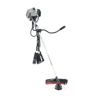 Produktbild von AL-KO Benzin-Motorsense BC 500 B (41 cm Schnittbreite Faden, 25 cm Schnittbreite Messer, 1.9 kW Motorleistung, 50.8 ccm Hubraum, 2-Takt Motor, verstellbarer Bike-Griff, inkl. Tragegurt mit Hüftschutz)