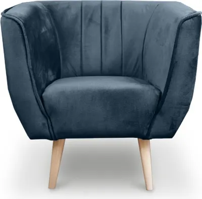 Produktbild von BETTSO Sessel im skandinavischen Stil PIK 1 MON77 Navy Blau Dunkelblau Marineblau
