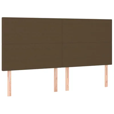 Produktbild von Kopfteil Dunkelbraun 160 x 5 x 118/128 cm Stoff