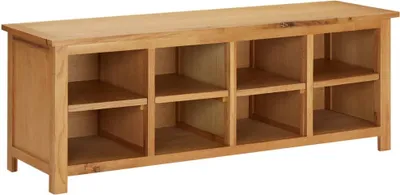 Produktbild von Schuhregal 114x37x45 cm Massivholz Eiche