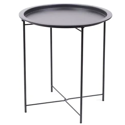 Obrázek produktu pro Malý odkládací stolek, antracitová barva, Ø 47 cm