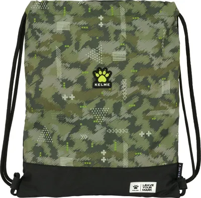Obrázok produktu pre Taška batoh so šnúrkami Kelme Travel čierna zelená 35 x 40 x 1 cm