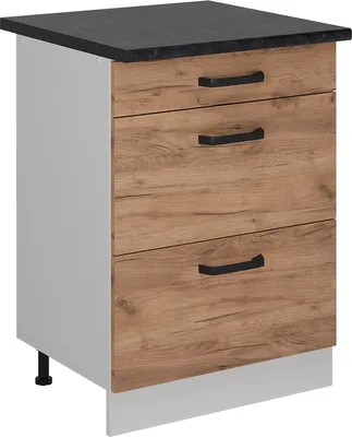 Produktbild von Küchenunterschrank Vicco R-Line Goldkraft Eiche 60 cm AP Anthrazit, Model 52265