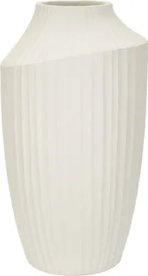 Produktbild von Mauro Ferretti Ice Vase Creme Ø 28,5x50,5 cm MGO Skulptural