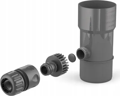 Obrázek produktu pro BRYZA Sběrač dešťové vody Ø 110 mm se závitem 1", Antracit RAL 7021
