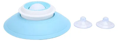 Productafbeelding van Likspeelgoed voor honden en katten, roterende bal, likbak, verrijking, zuignap, interactieve voerdispenser, traktatiespender, wit