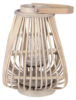 Obrázok produktu pre Clayre & Eef Sviečnik 23x23x30 cm béžový ratan