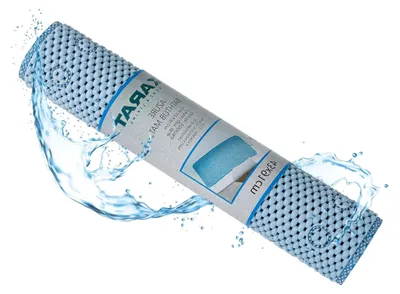 Produktbild von Badewannenmatte 43 x 91 cm - Antirutschmatte für Badewanne, Duschmatte mit Saugnäpfen, rutschfeste Badematte (Azure)