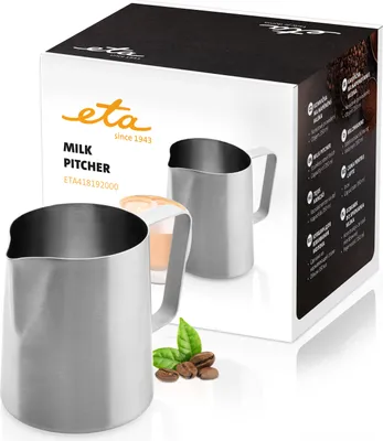 Zdjęcie produktu dla Eta 418192000, Pojedynczy dzbanek, 350 ml, Stal nierdzewna, Stal nierdzewna, 115 mm, 80 mm