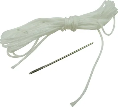 Obrázek produktu pro Jehla + nit na kožený potah volantu potah volantu chránič koženého volantu = BÍLÝ !