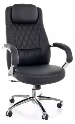 Image de Fauteuil de bureau pivotant en similicuir - Gamme Q-07 - Noir