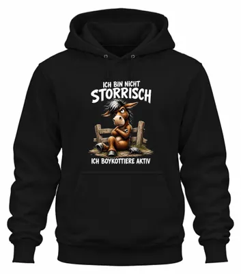 Produktbild von Ich bin nicht störrisch ich Statement Sarkasmus Dickkopf Hoodie Kapuzenpullover, Schwarz, XXL