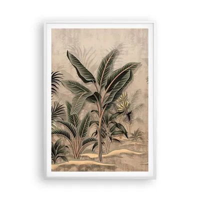 Produktbild von Gerahmtes Poster - Weißer Rahmen - Wald Blatt Baum - 70x100 cm - Wand Bild - Wanddeko - Wandbilder - Kunstposter - Wandposter - Bilderrahmen - Bilder - Kunstdruck - Wanddekoration - P2WPA70x100-5101