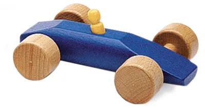 Produktbild von nic Holz-Rennauto Speedy blau - Spielzeugauto für Kinder