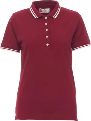 Produktbild von Damen Poloshirt "SKIPPER LADY" - Payper Bordeaux/Weiss S