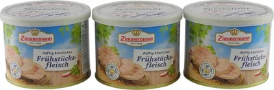 Produktbild von Delikatess Frühstücksfleisch von Zimmermann 3er Pack (3 Dosen à 200 g)