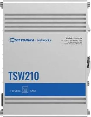 Image de Commutateur Teltonika TSW210, 8 ports LAN Gigabit, 2 ports SFP