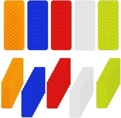 Produktbild von Reflektierende Klebestreifen 3x8cm wasserdicht für Autos und Kleidung