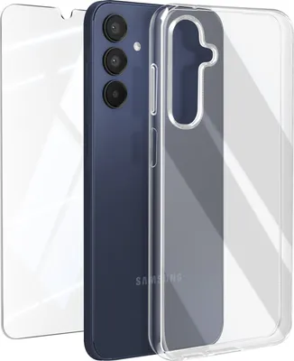 Image de Mayaxess, kit de protection pour Samsung Galaxy A15 5G Housse et film écran 9H, transparent